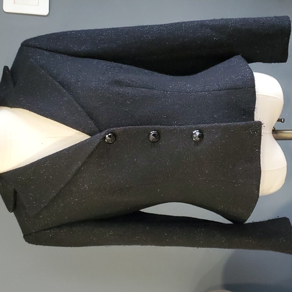 Laure Ralph Lauren Old Money  black wool blend blazer  jacket size 10 - Picture 3 of 16